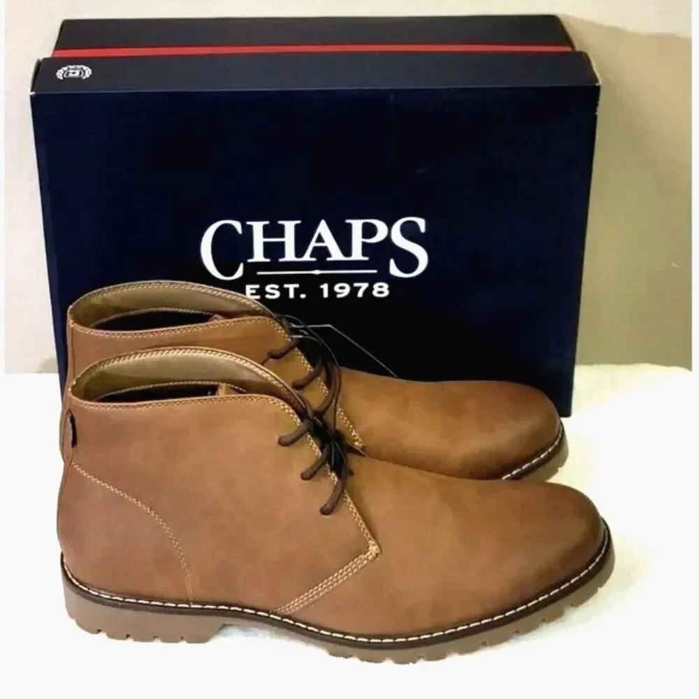 Size: 10 Chukka Boots w/ Memory Foam . Chaps . New in Box